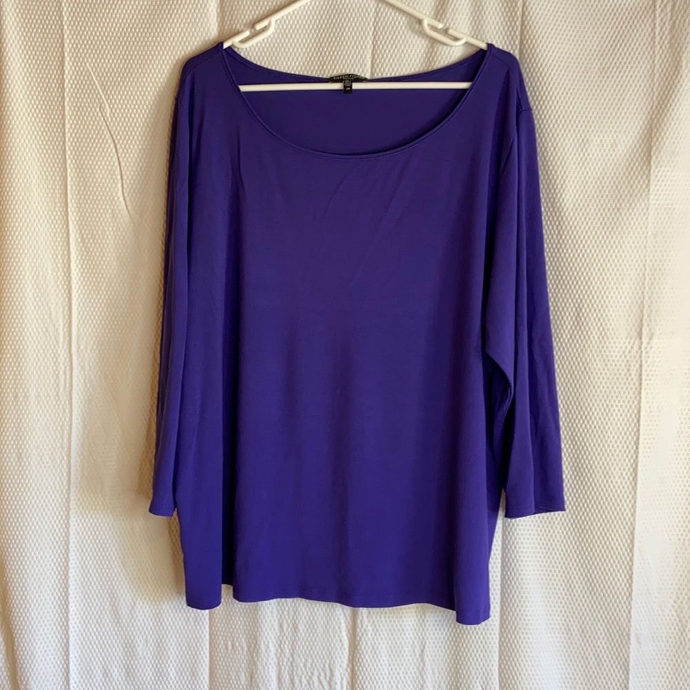 Eileen Fisher 2X T Shirt 3/4 Sleeve
